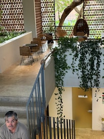 Área de estar acogedora, para leer.