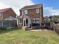 The house from the back garden
