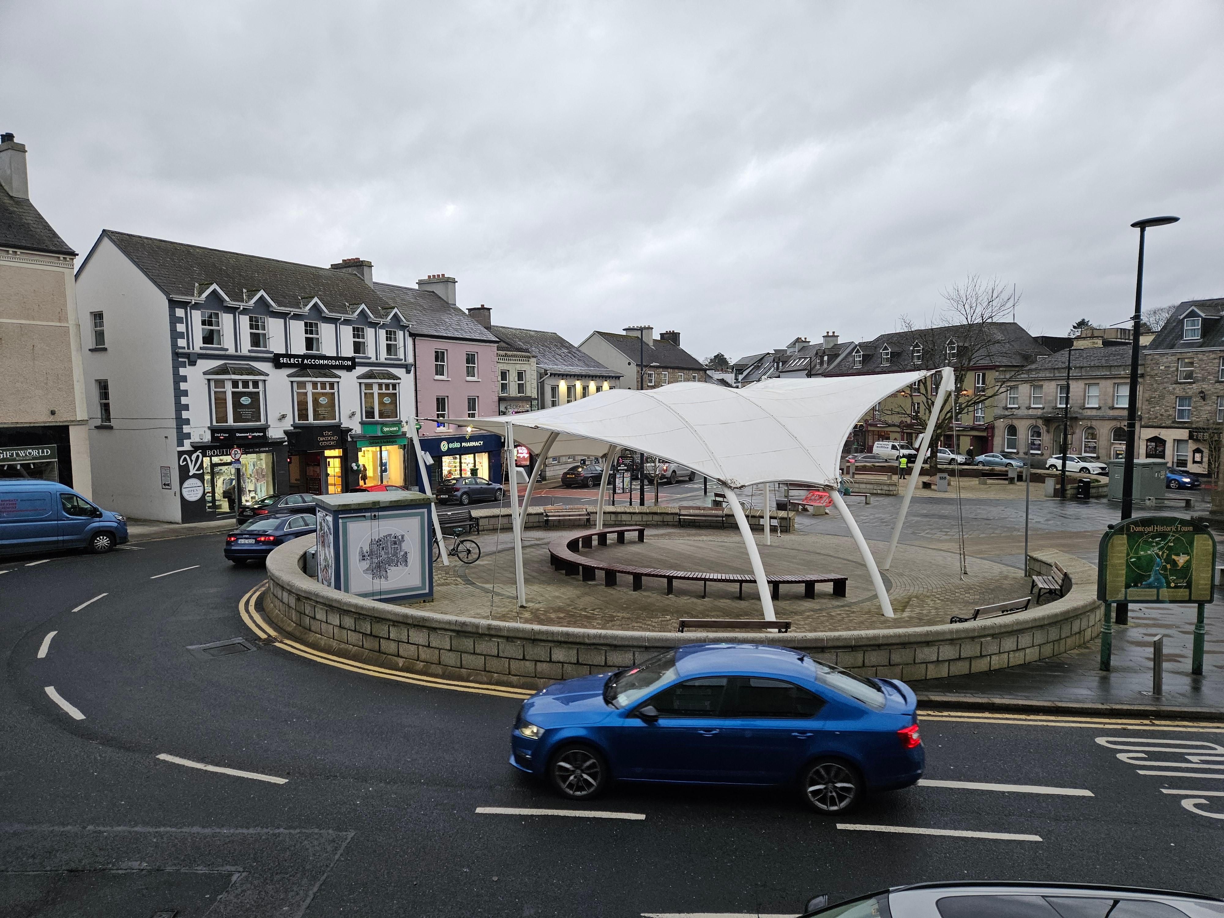 The view of the Diamond from our room window!