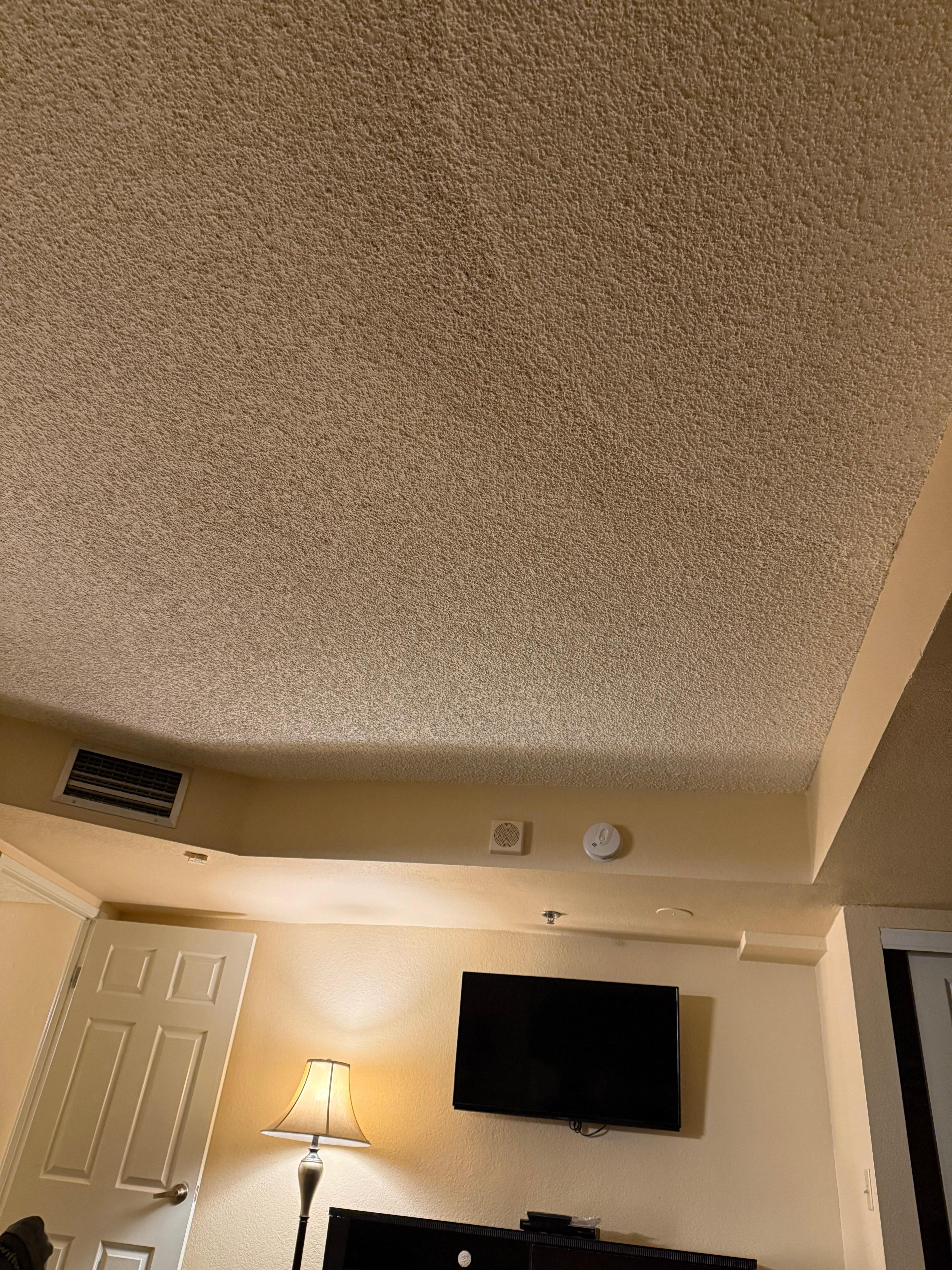 Water stains on ceiling