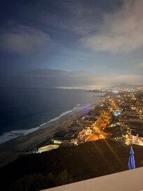 Nighttime view.