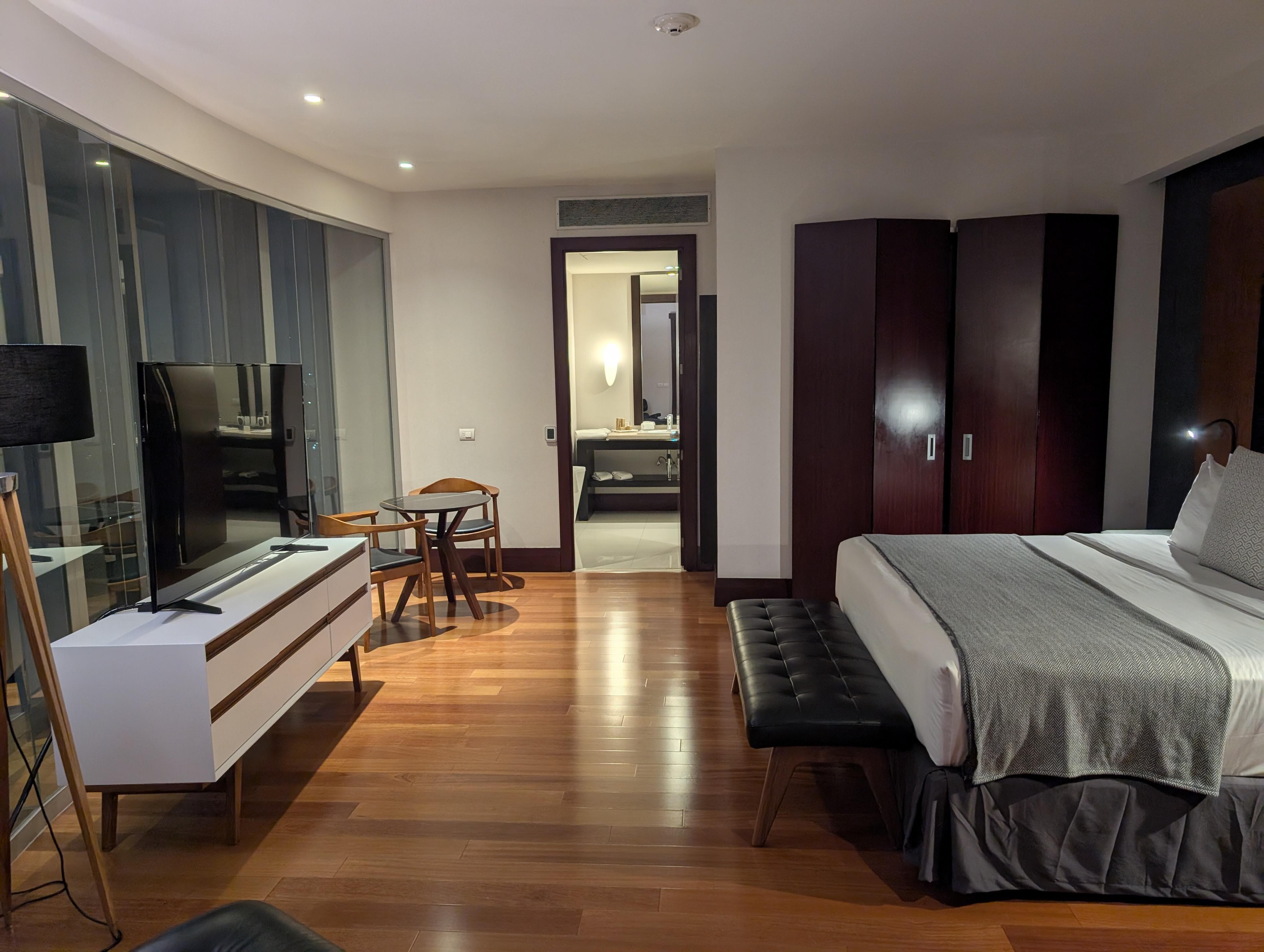 bedroom of a suite