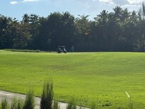 Across the golf course