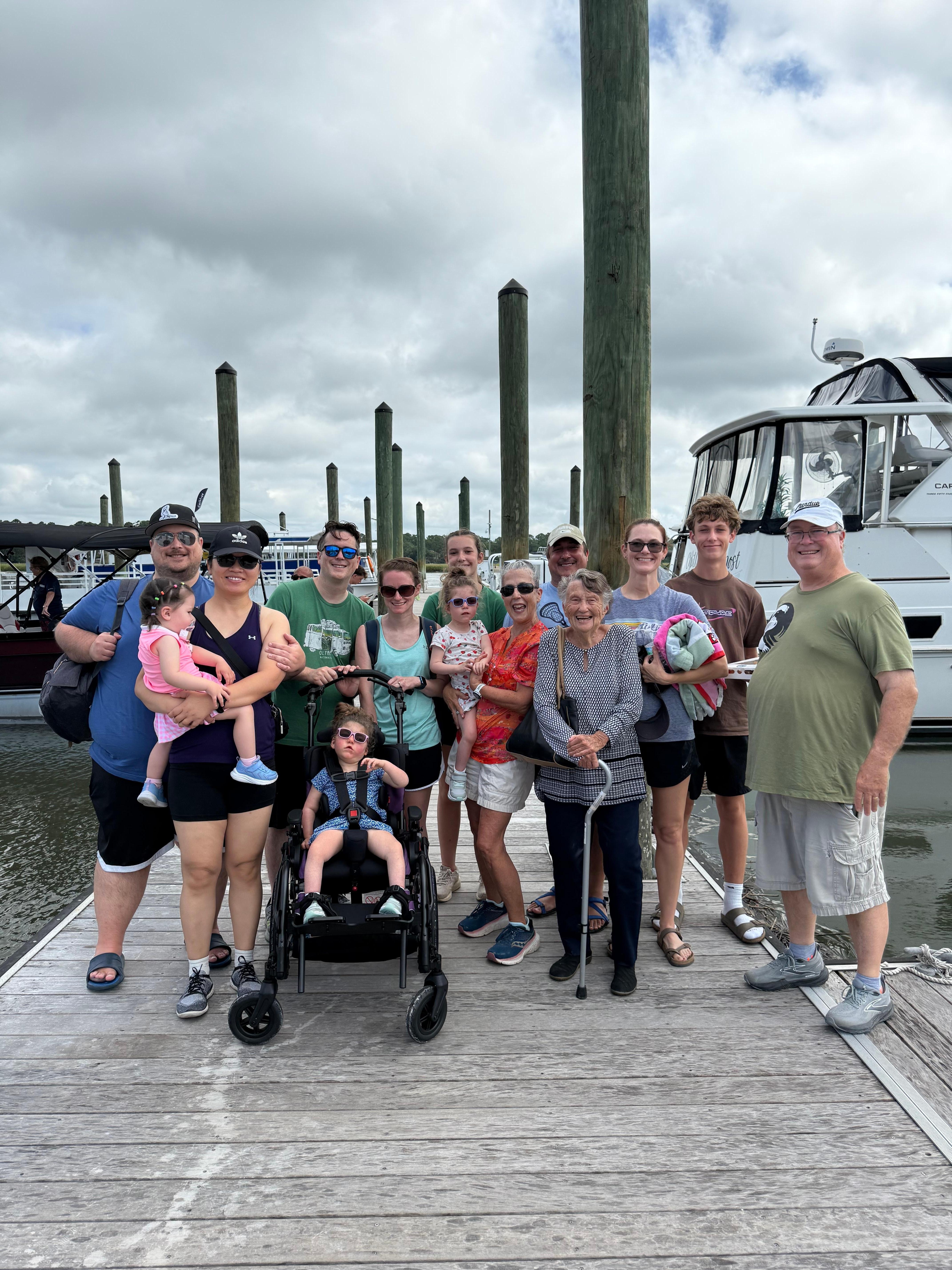 Dolphins and Donuts was a great trip for everyone!  Lots of dolphins who also came to the beach one day!
