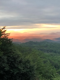 Sunrise from the porch
