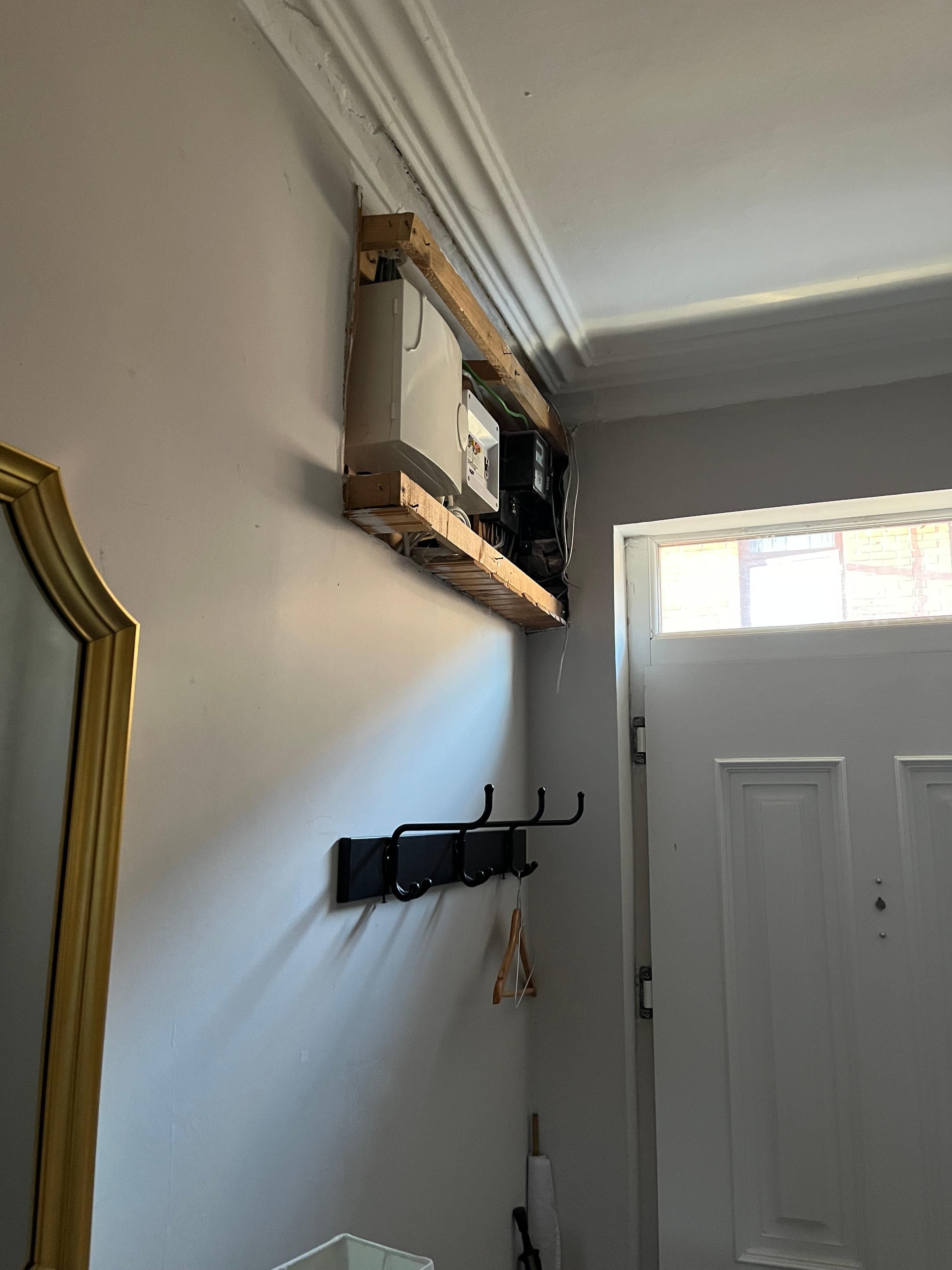 uncovered electrical - work is clearly not complete