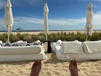 Relaxing at the Viceroy Beach