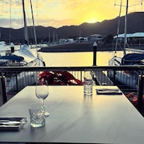View from the restaurant over the marina