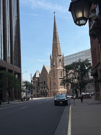 Church across the street.