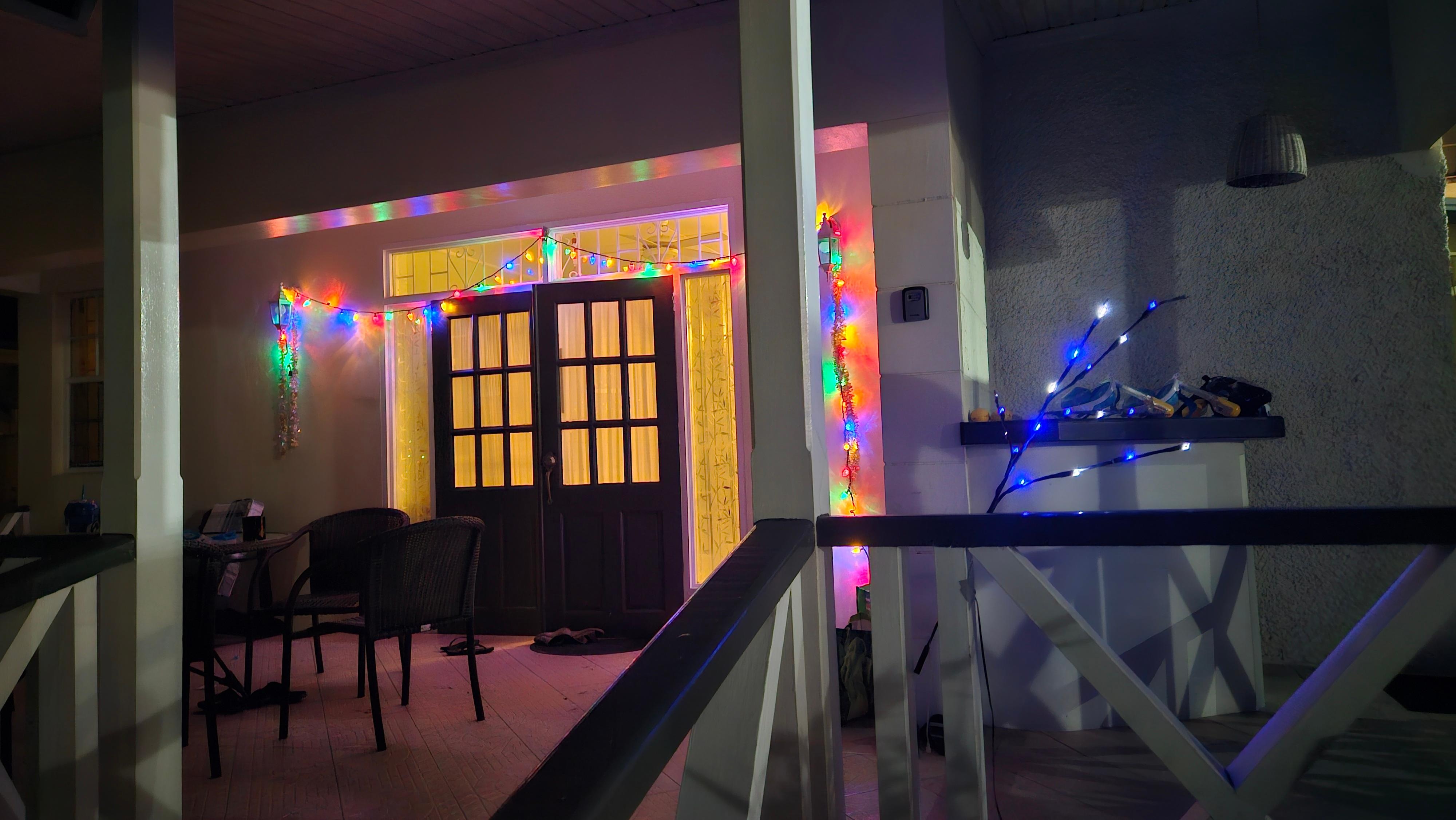 Our house at Christmas 