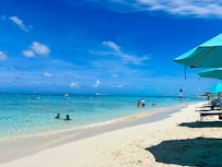 View from beach chair