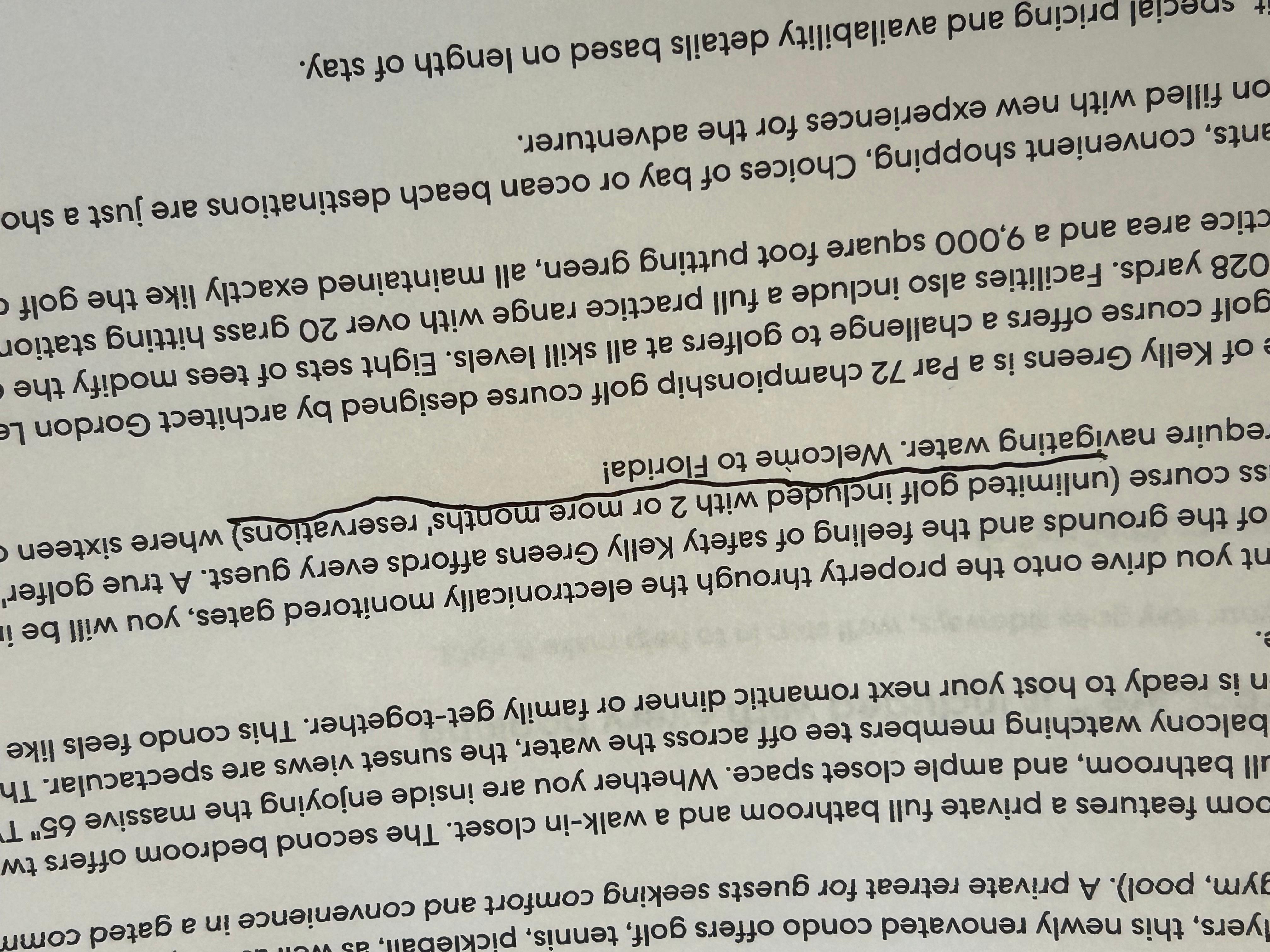 Promised unlimited golf. Did not say anything about a $400 transfer fee or paying $80 dollars around for the golf.