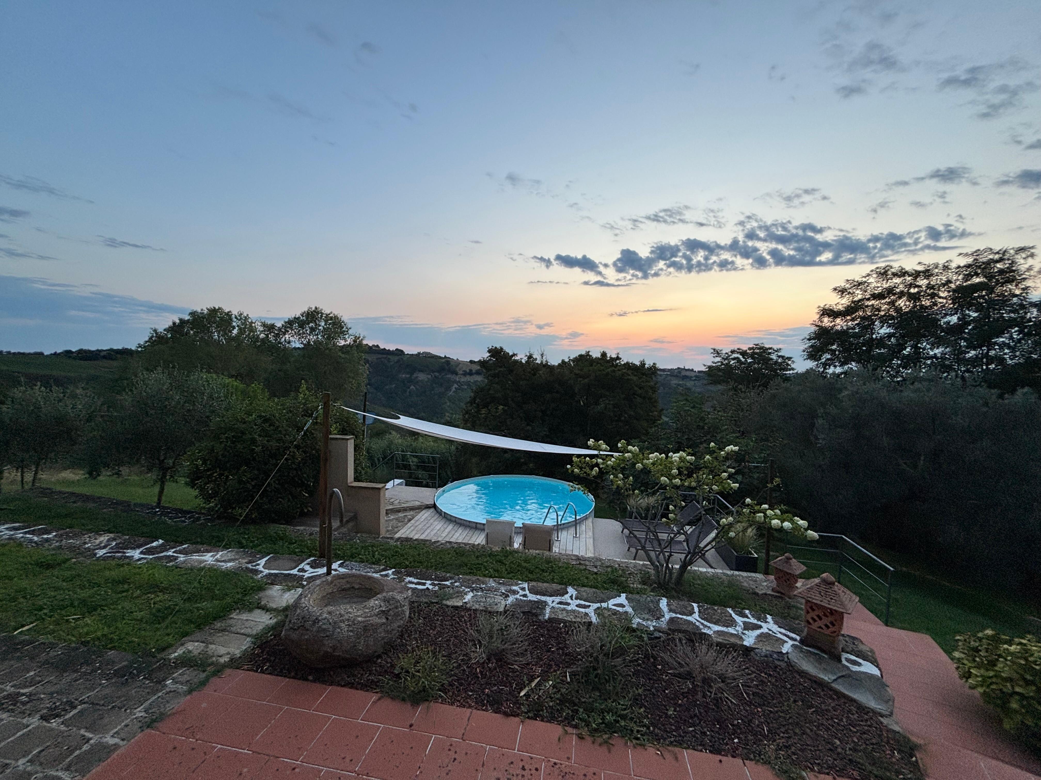 The view early in the morning.