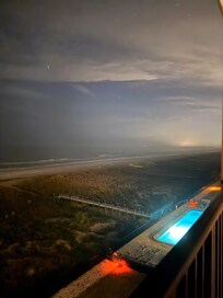 The view from the balcony looking South