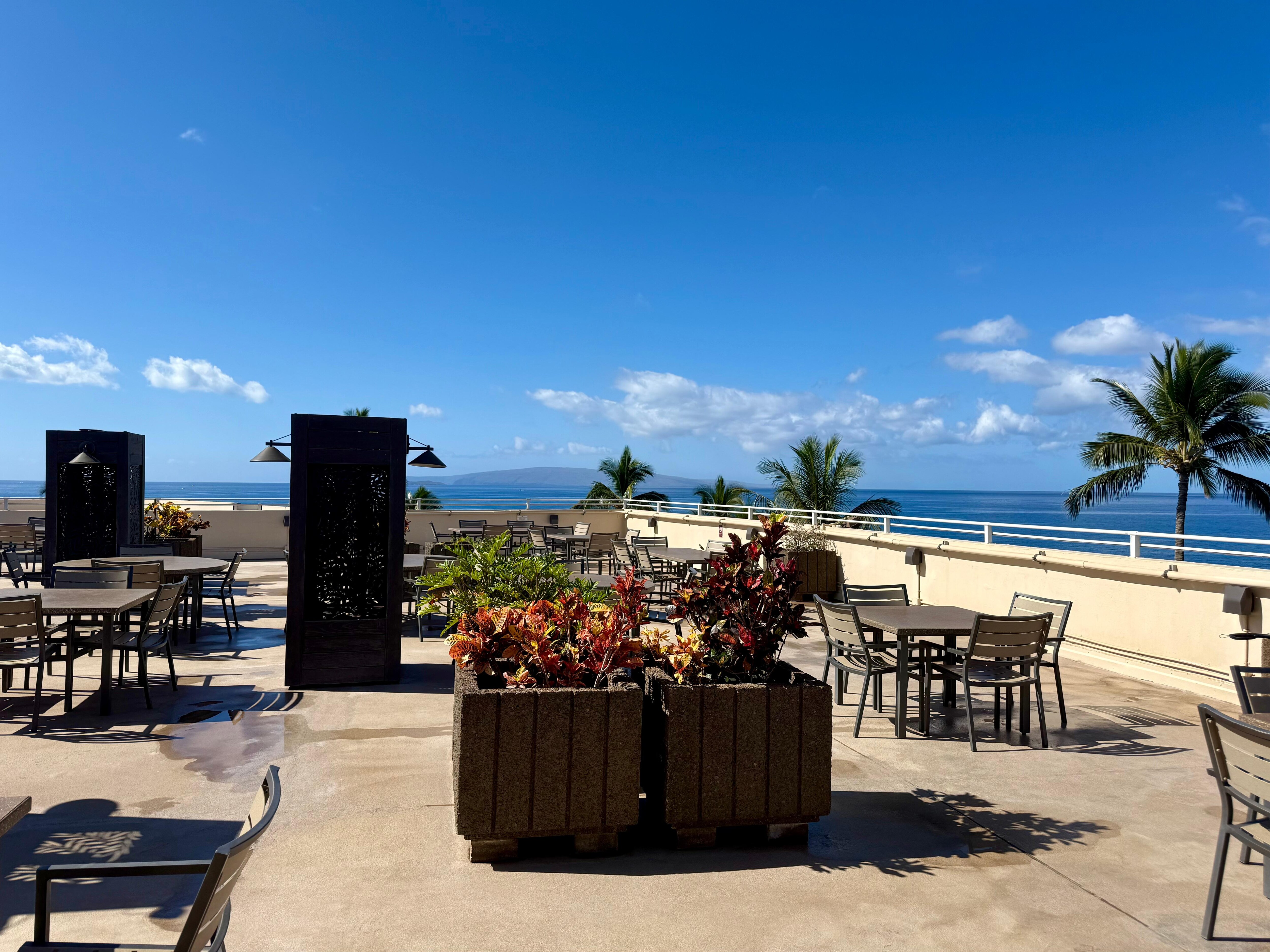 Beautiful rooftop lounge. 