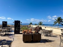 Beautiful rooftop lounge.