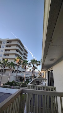 Rocket launch seen from the balcony