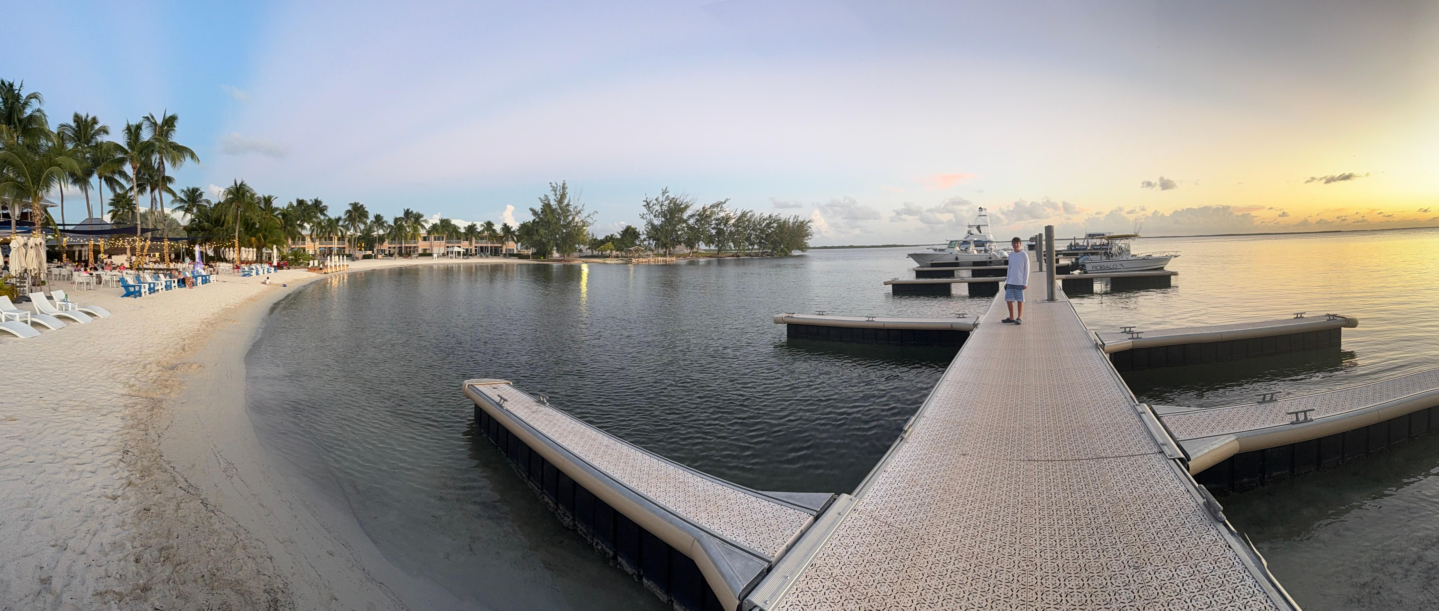 On Kaibo pier looking towards the condo