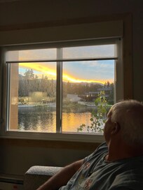 Sunset in living area