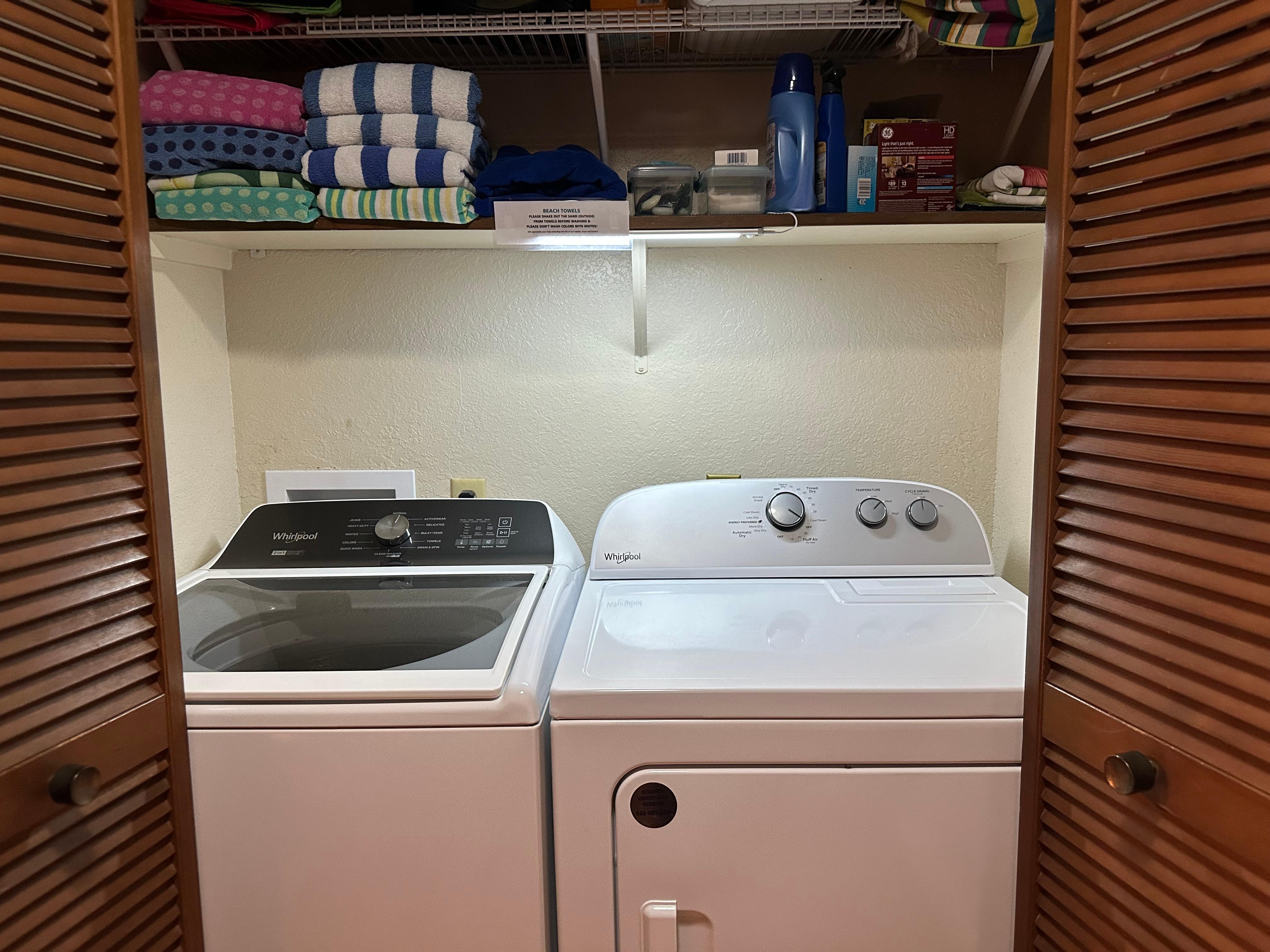 Washer and dryer 