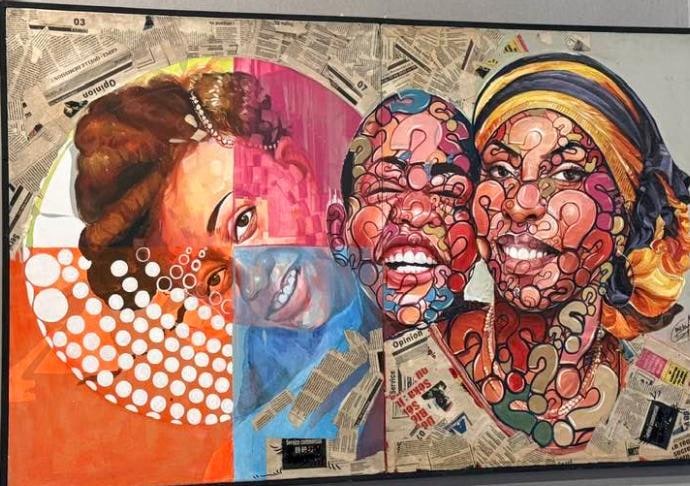 The art of Dje Ouza was on display. The Ivorian's art is stunning.