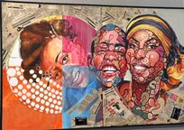 The art of Dje Ouza was on display. The Ivorian's art is stunning.