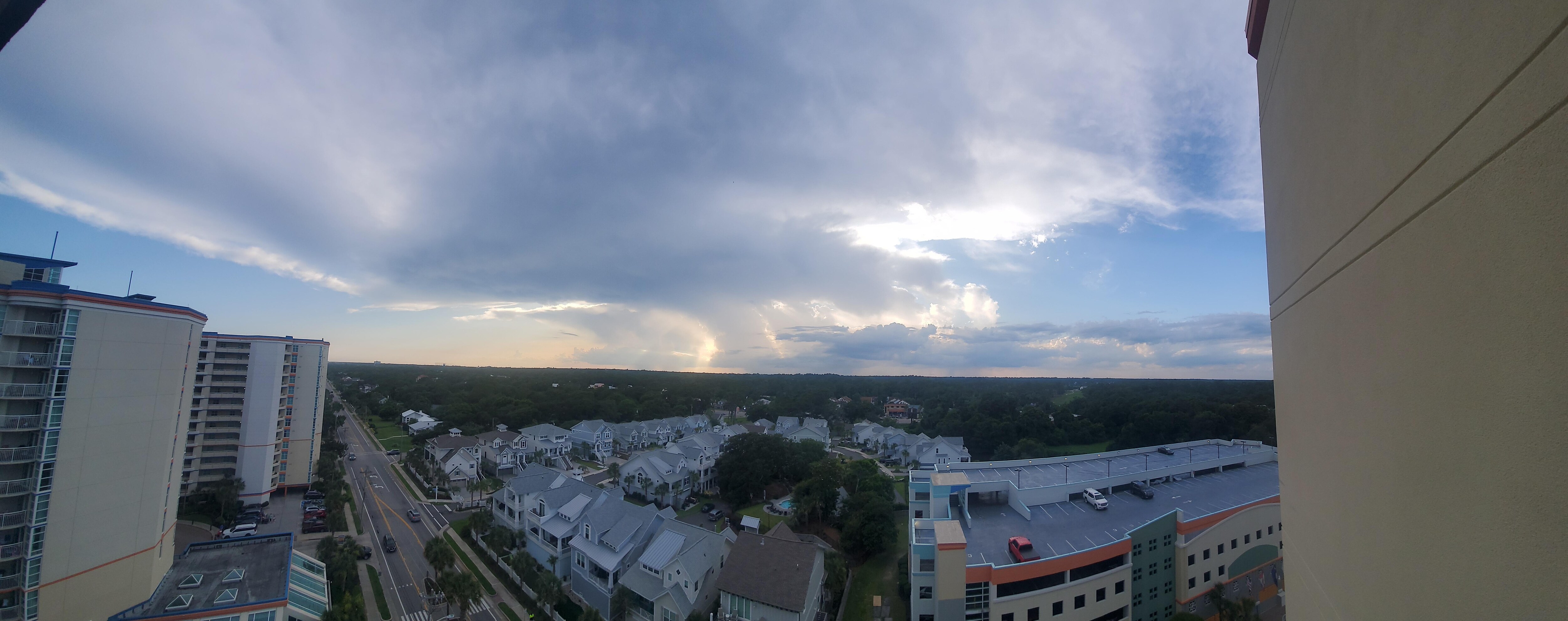 View from the balcony. 