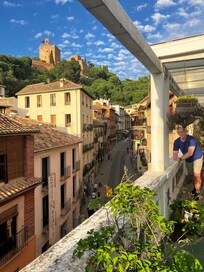 Rooftop balcony showing location close to Alhambra