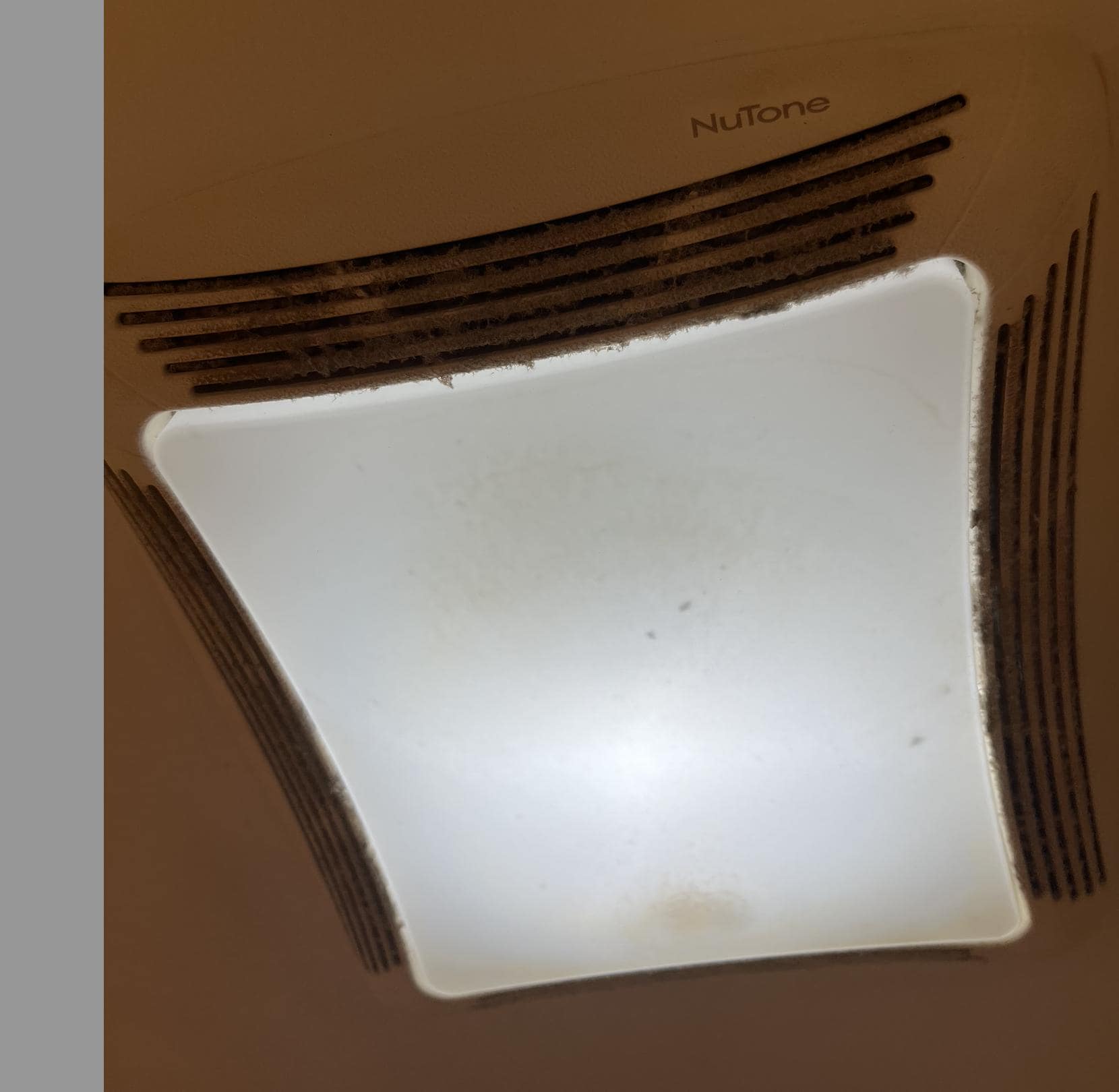 Vent fans covered in dust