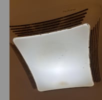 Vent fans covered in dust