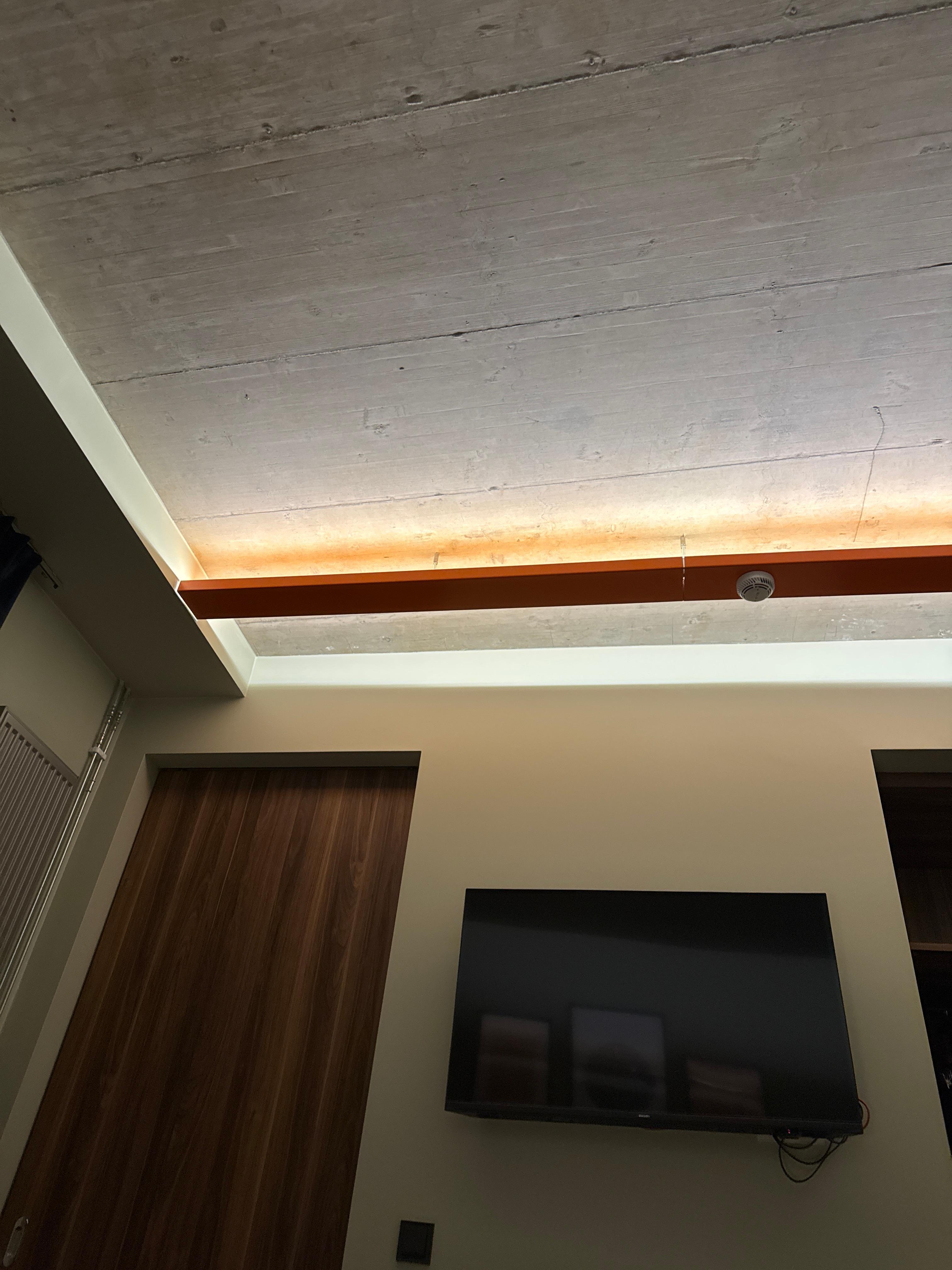 Has a door and separate area from living room.