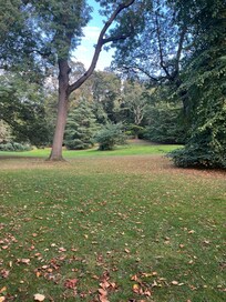 Beautiful private garden across the street from the hotel.
