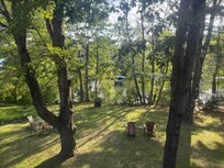 Evening view from Loft screened porch