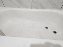 Stained bathtub