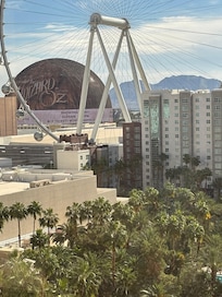 Our view from room was excellent, opened drapes and watched the Sphere change, like watching a movie