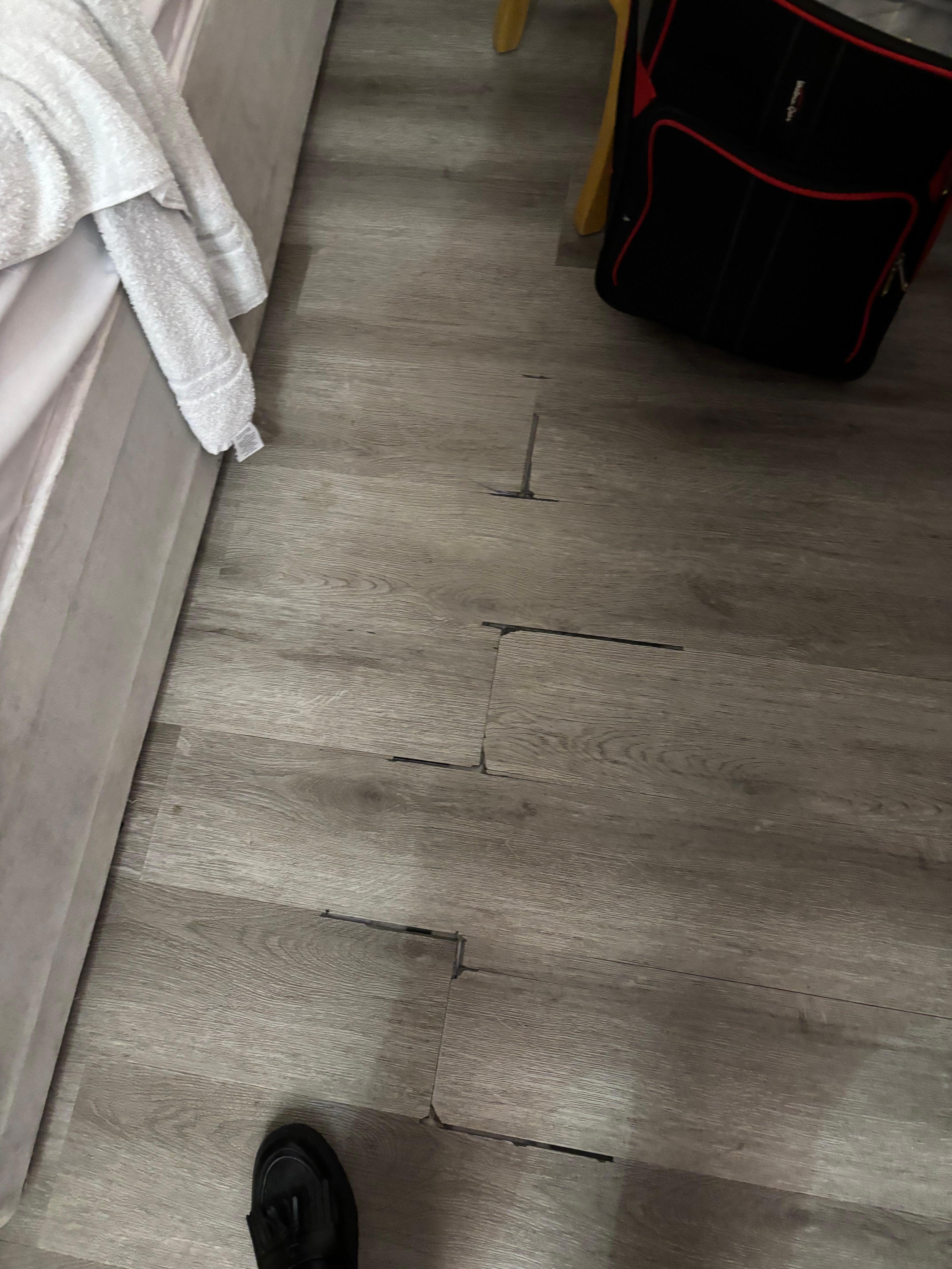Faulty floor tiles need replacement 
