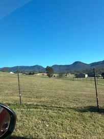 Open beautiful fields around you . Keep an eye out you may see deer like we did đ