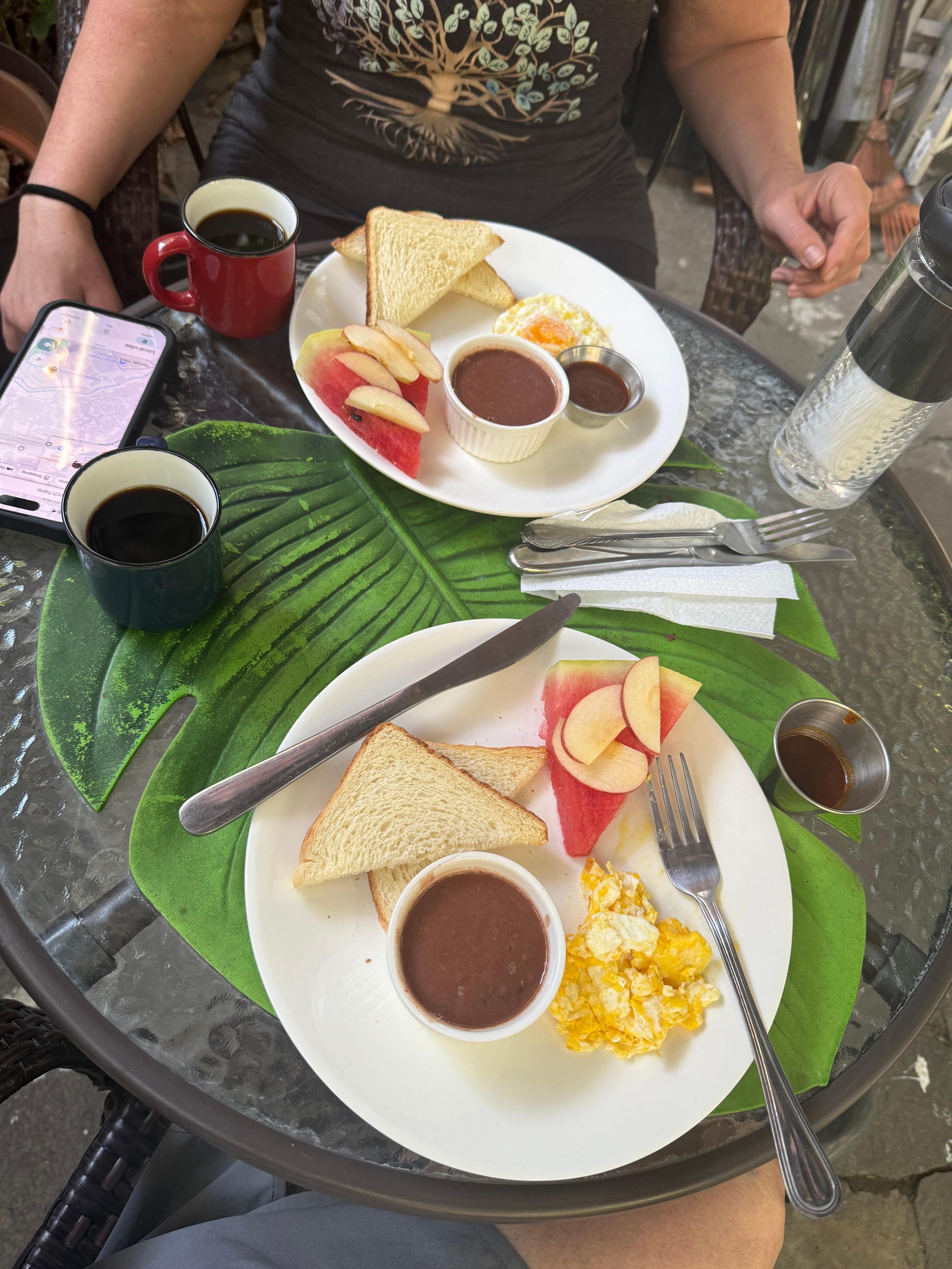 Breakfast was fresh and delicious