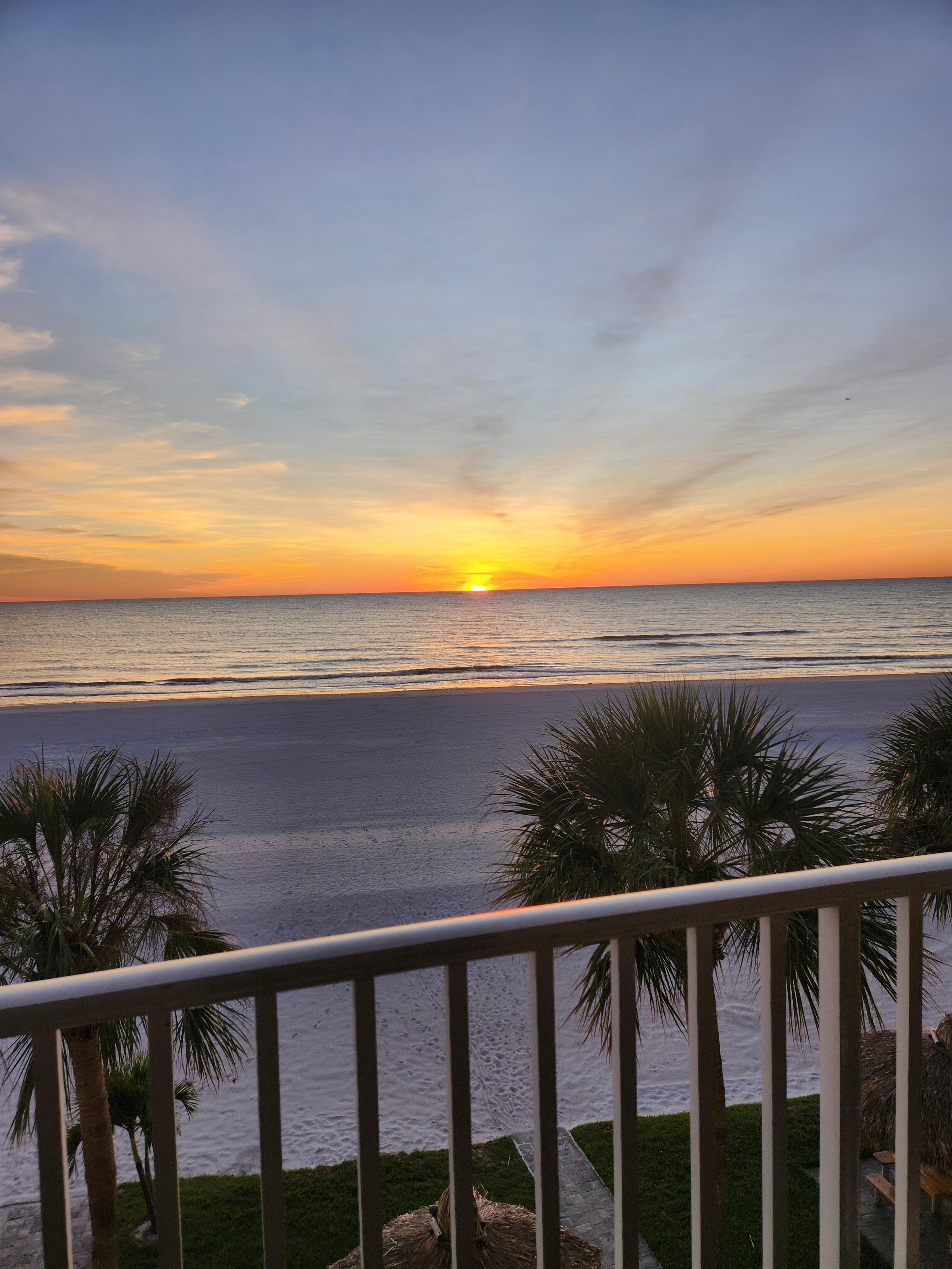 Sunset view from balcony
