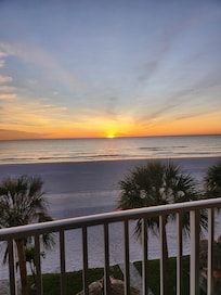 Sunset view from balcony