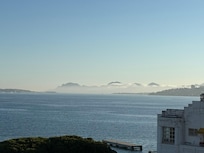 View from the balcony toward Cannes