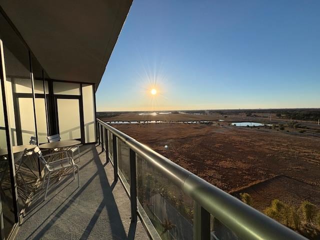 Sunset view from room balcony