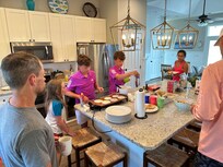Grandkids cooking