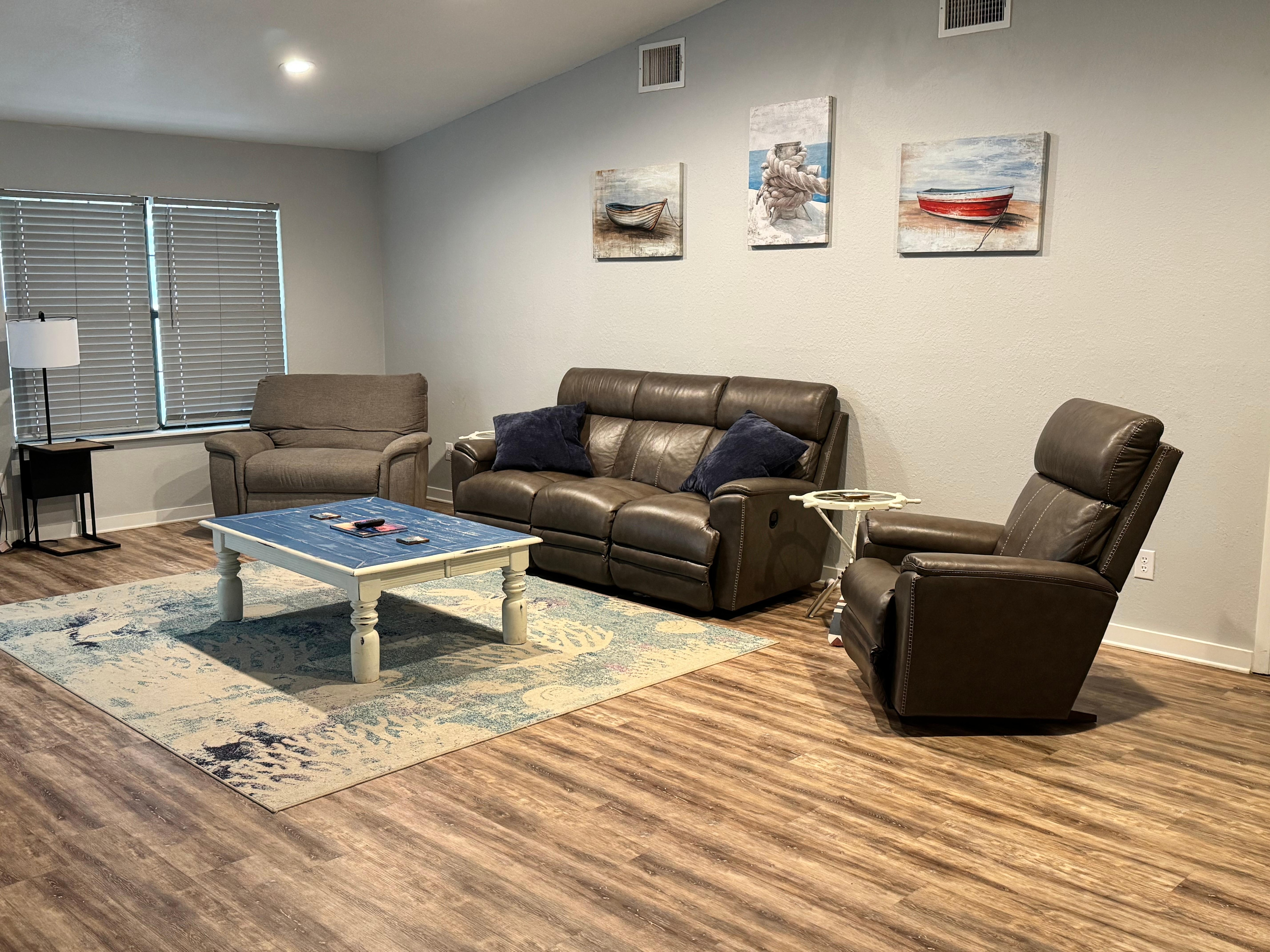 Couch, Recliner, and Over-Sized Chair