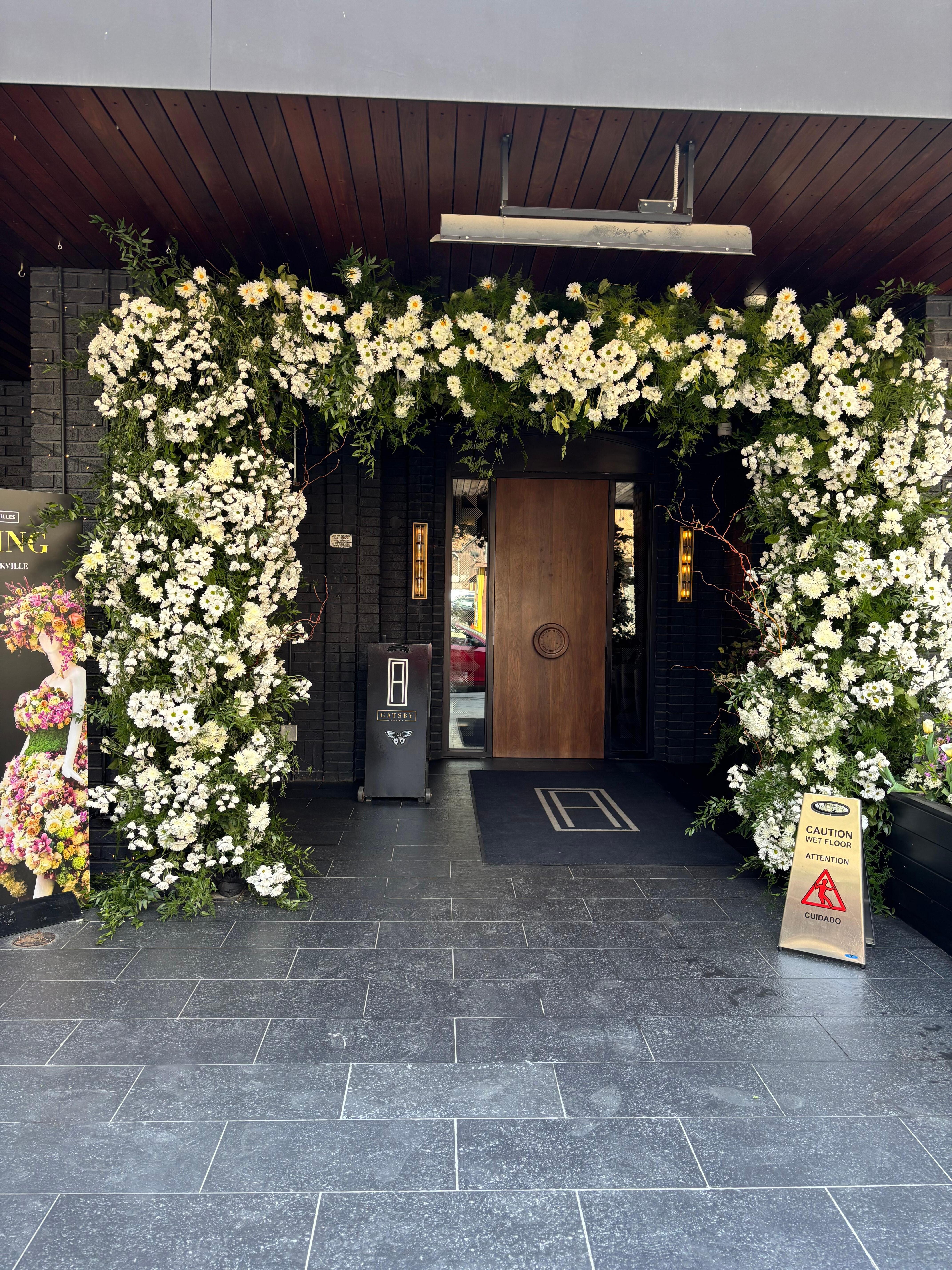 The hotel was the start of a floral walk in Bloor Yorkvile the area on Mothers’ Day weekend. 