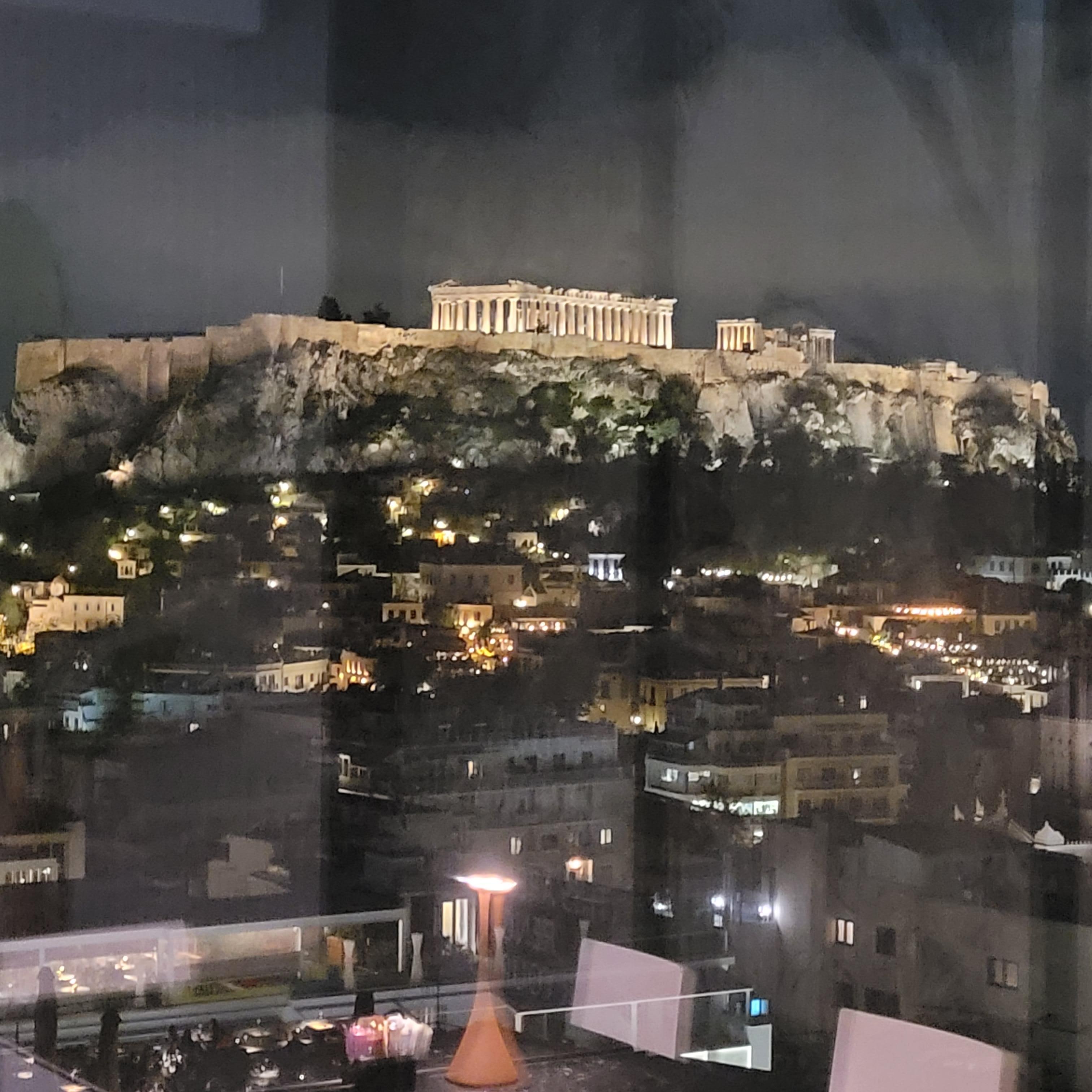 From rooftop restaurant/bar.