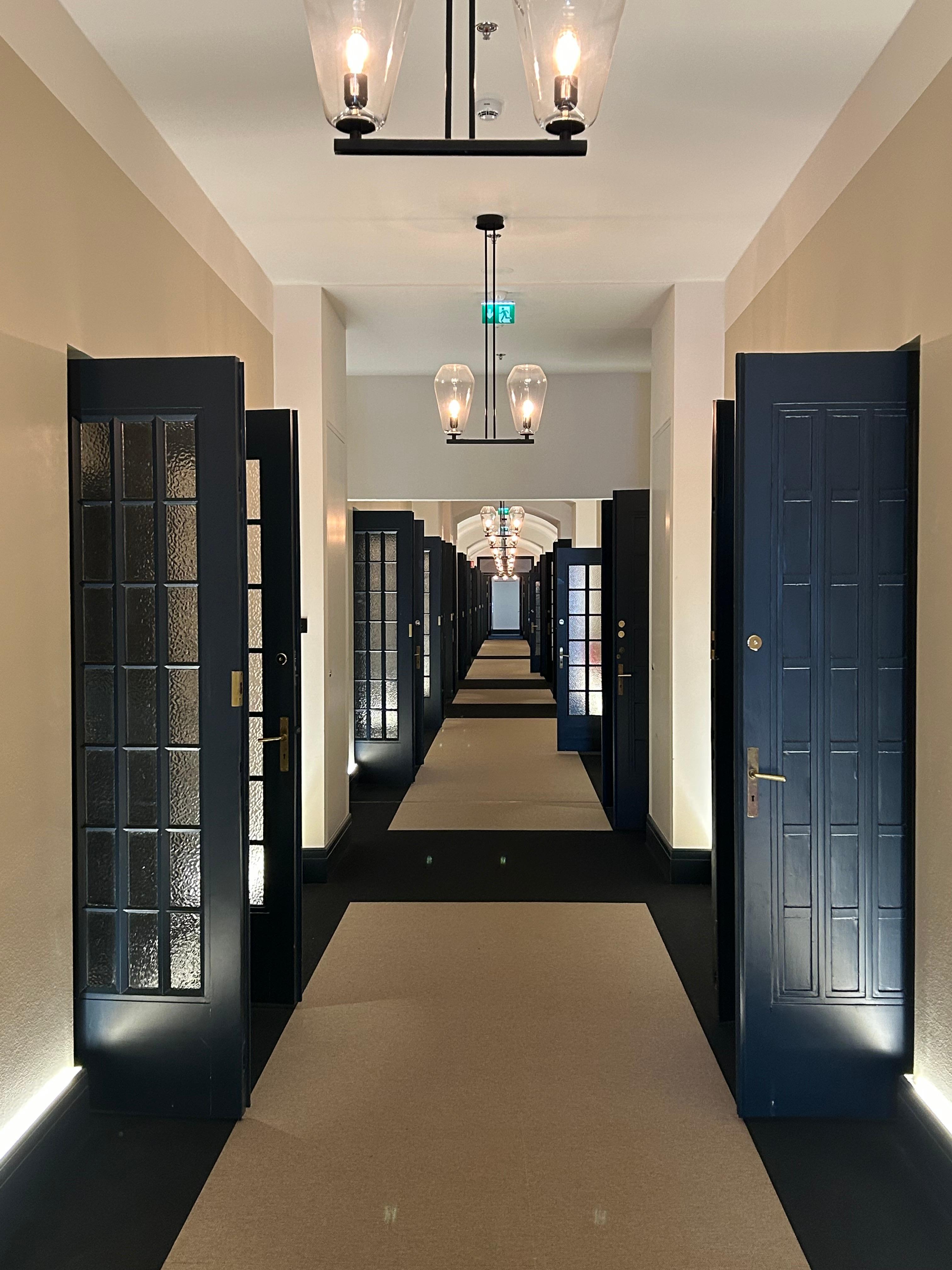 Hallways have a ‘Hotel California’ feel. 