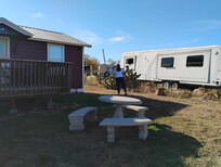 This is the cozy little RV that sits right next to your property where the guy starts working on lawn mowers at daylight hammering and banhimg away at your back door