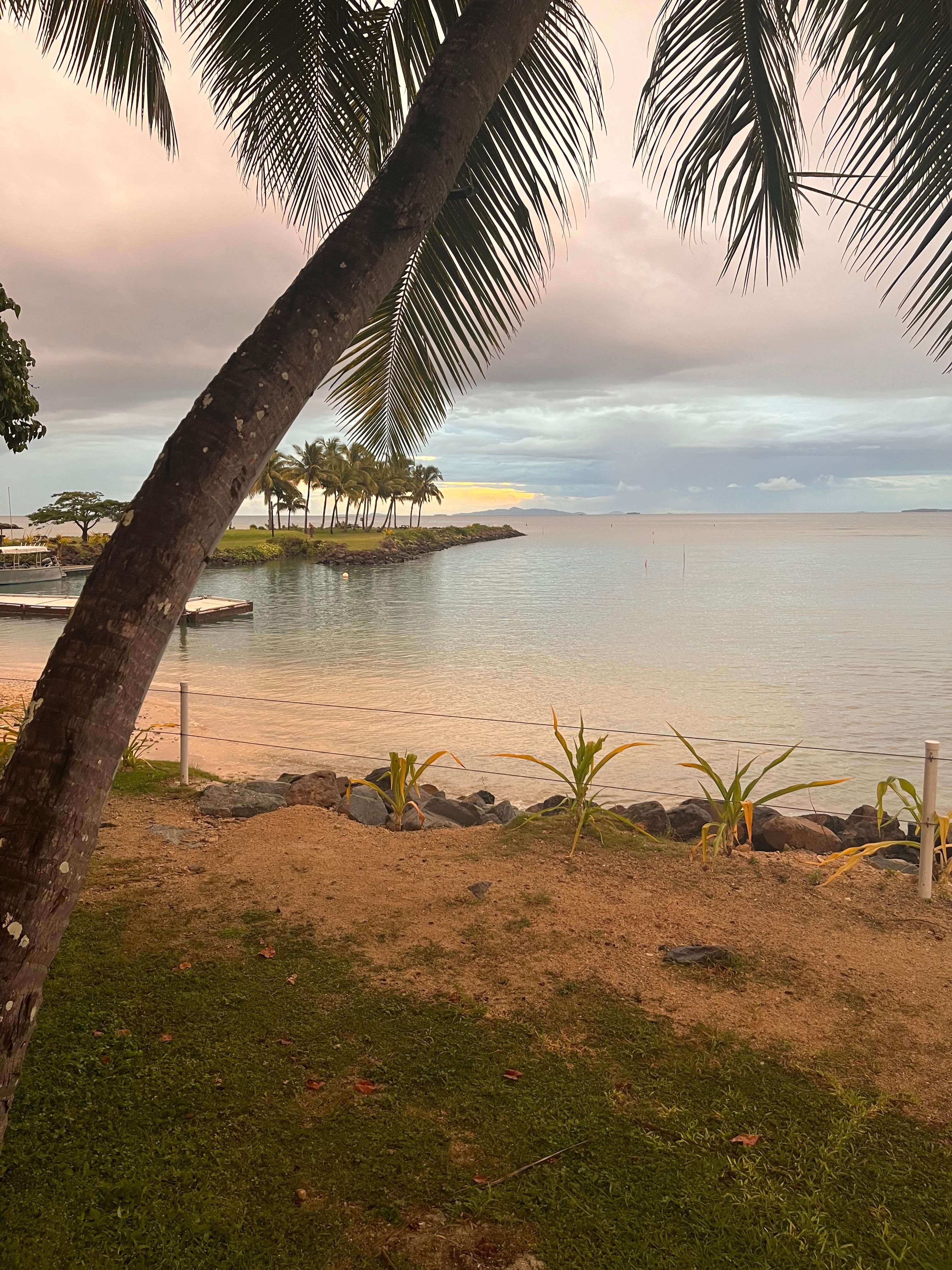 Walking around resort