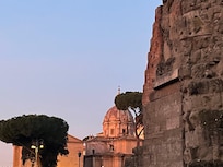 Forum of Augustus just to right of hotel